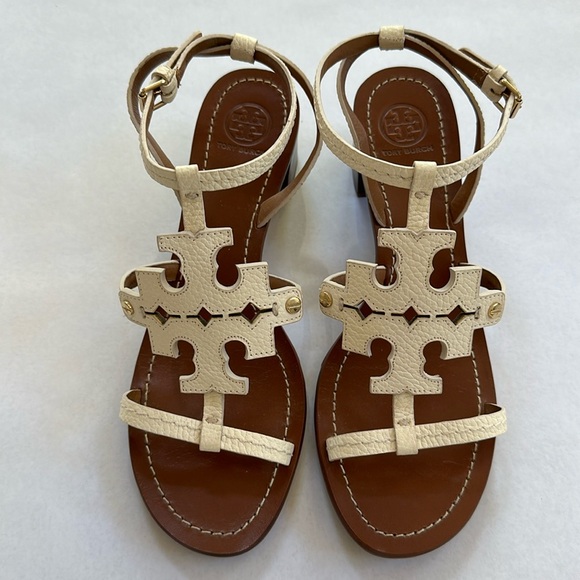 Tory Burch Shoes - Tory Burch bone white sandals size 9M